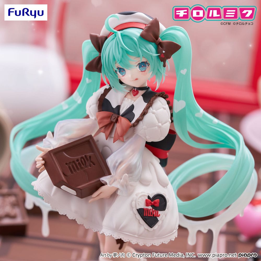 Hatsune Miku x Tirol Choco statuette PVC Trio-Try-iT Hatsune Miku Milk Ver. 18 cm