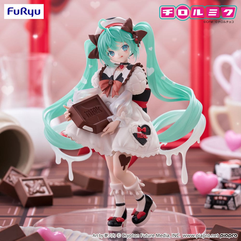 Hatsune Miku x Tirol Choco statuette PVC Trio-Try-iT Hatsune Miku Milk Ver. 18 cm
