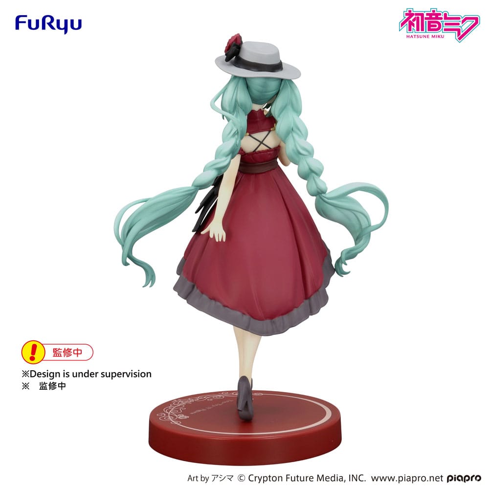 Hatsune Miku statuette PVC Trio-Try-iT Hatsune Miku Outing Dress Red Color Ver. 19 cm