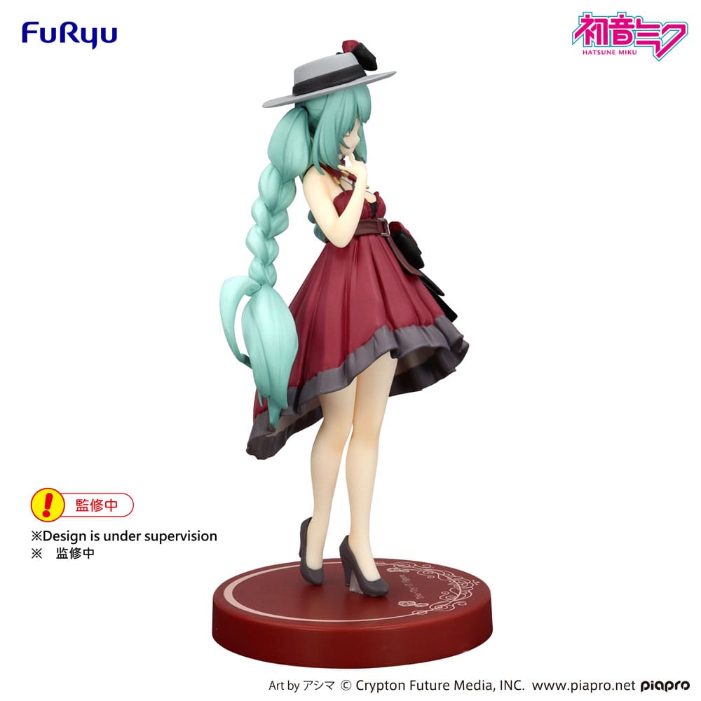 Hatsune Miku statuette PVC Trio-Try-iT Hatsune Miku Outing Dress Red Color Ver. 19 cm
