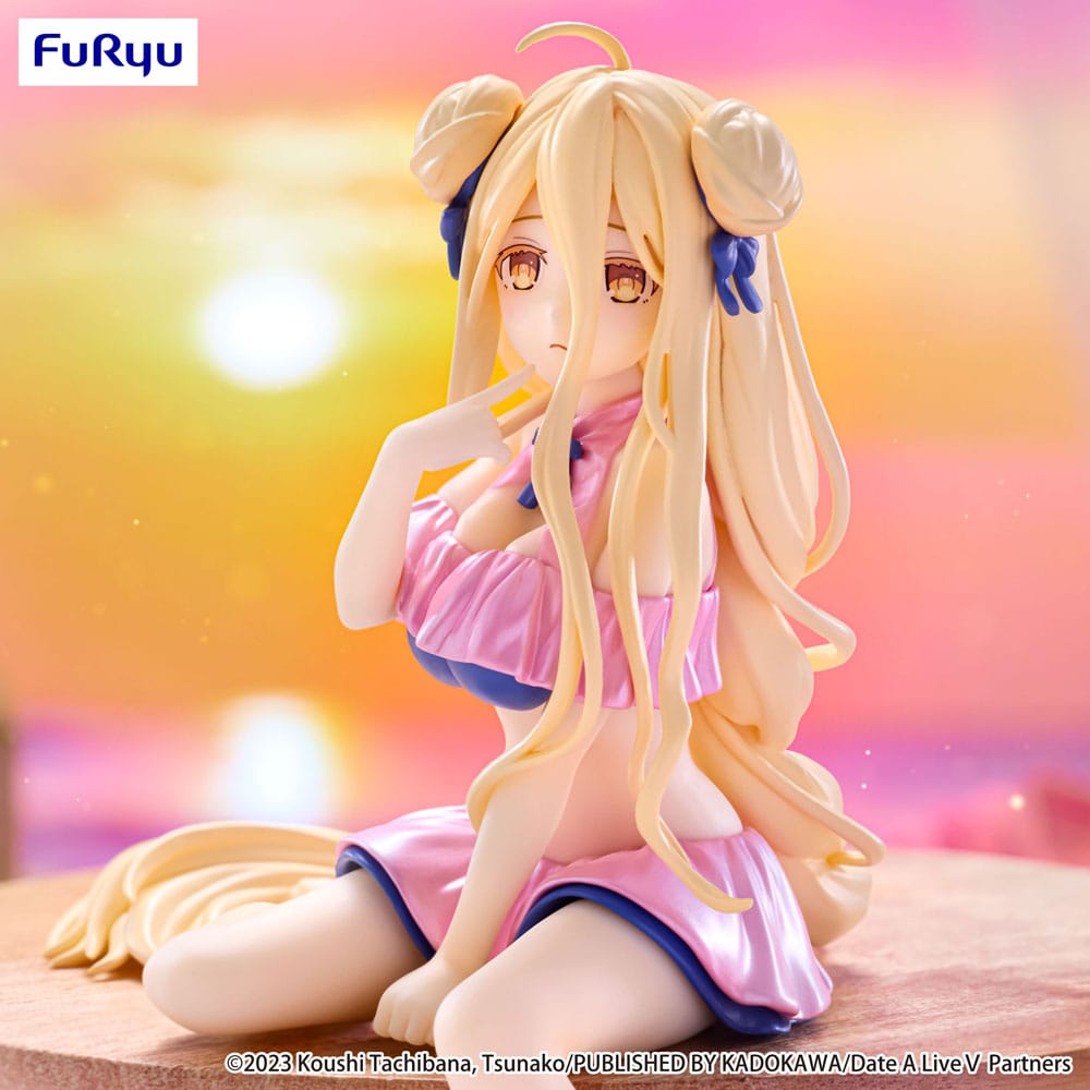 Date A Live V statuette PVC Noodle Stopper Mukuro Hoshimiya Swimsuit Pastel Pink Color Ver. 13 cm