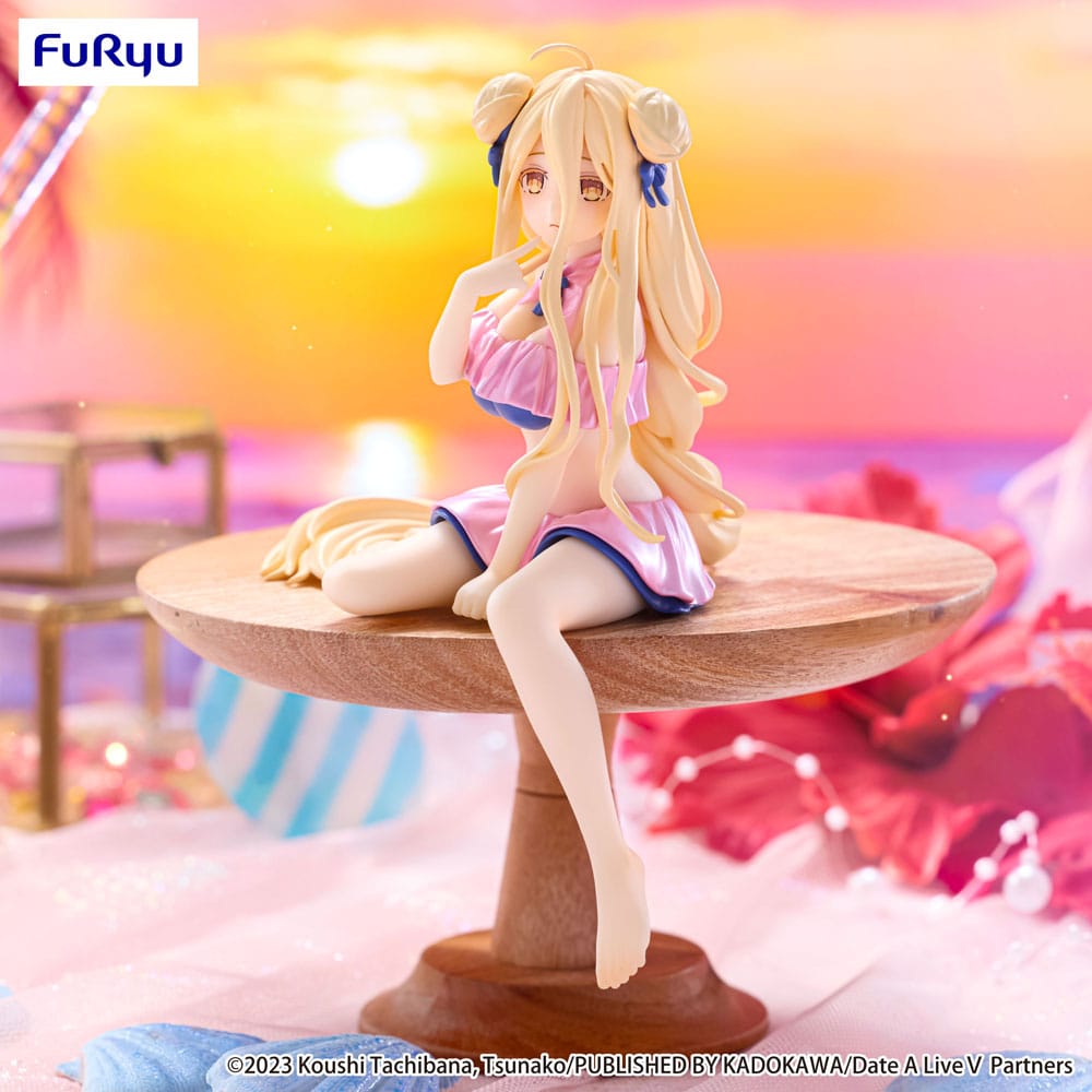 Date A Live V statuette PVC Noodle Stopper Mukuro Hoshimiya Swimsuit Pastel Pink Color Ver. 13 cm