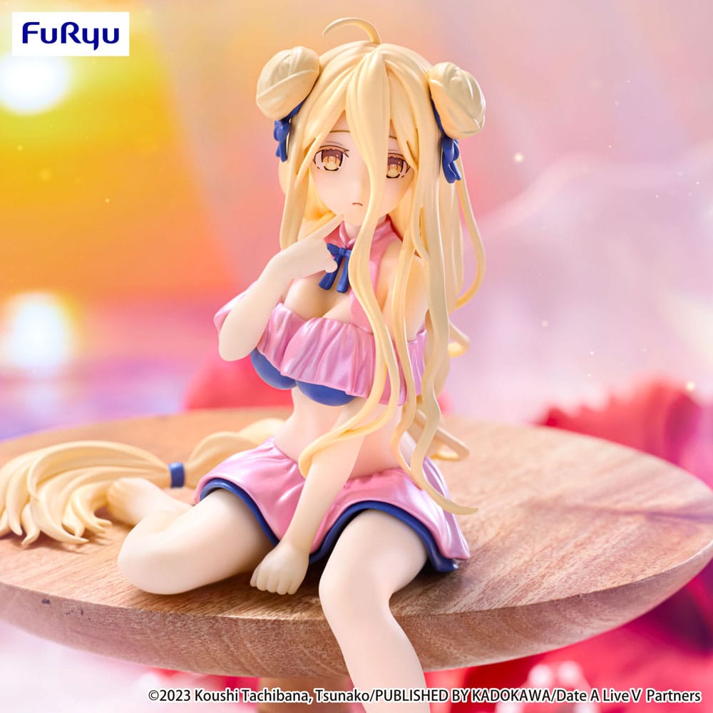 Date A Live V statuette PVC Noodle Stopper Mukuro Hoshimiya Swimsuit Pastel Pink Color Ver. 13 cm