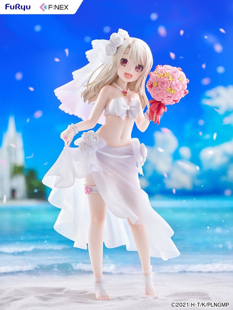 Fate/kaleid liner Prisma Illya: Licht - The Nameless Girl F:NEX figurine PVC 1/7 Illyasviel von Einzbern Wedding Swimsuit Ver. 21 cm