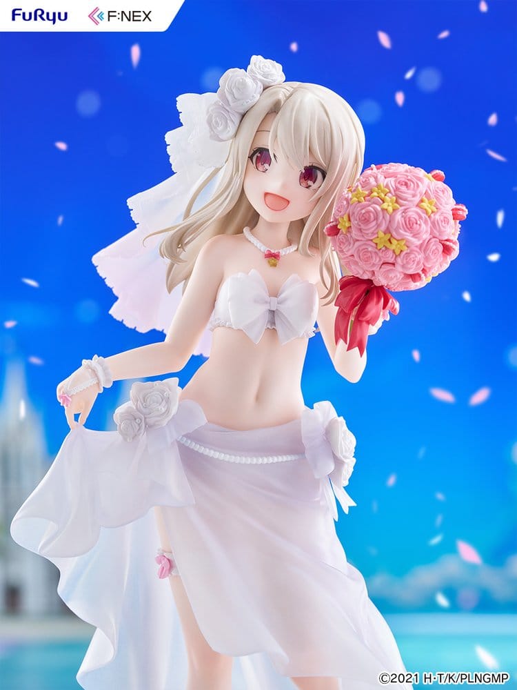 Fate/kaleid liner Prisma Illya: Licht - The Nameless Girl F:NEX figurine PVC 1/7 Illyasviel von Einzbern Wedding Swimsuit Ver. 21 cm