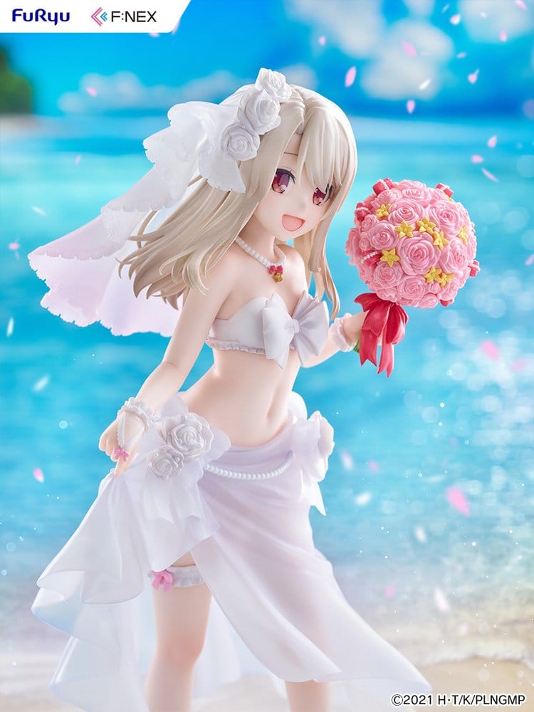 Fate/kaleid liner Prisma Illya: Licht - The Nameless Girl F:NEX figurine PVC 1/7 Illyasviel von Einzbern Wedding Swimsuit Ver. 21 cm