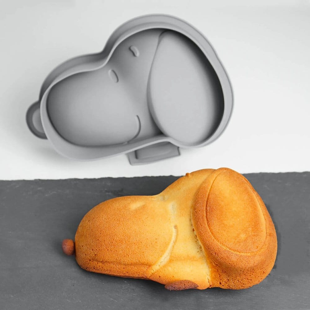 Peanuts moule en silicone Snoopy gris