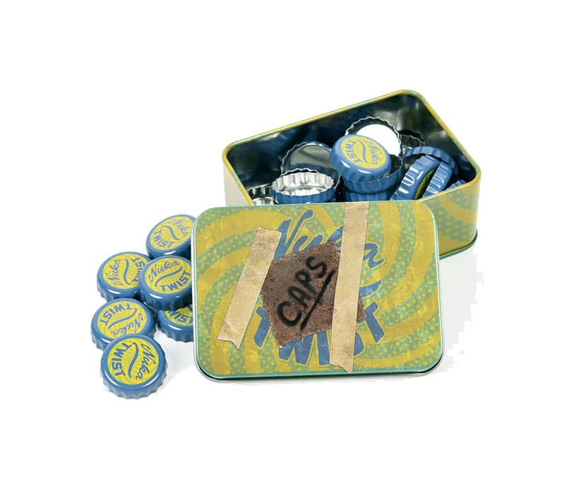 Fallout Bottle Caps Series réplique Collectib Tin