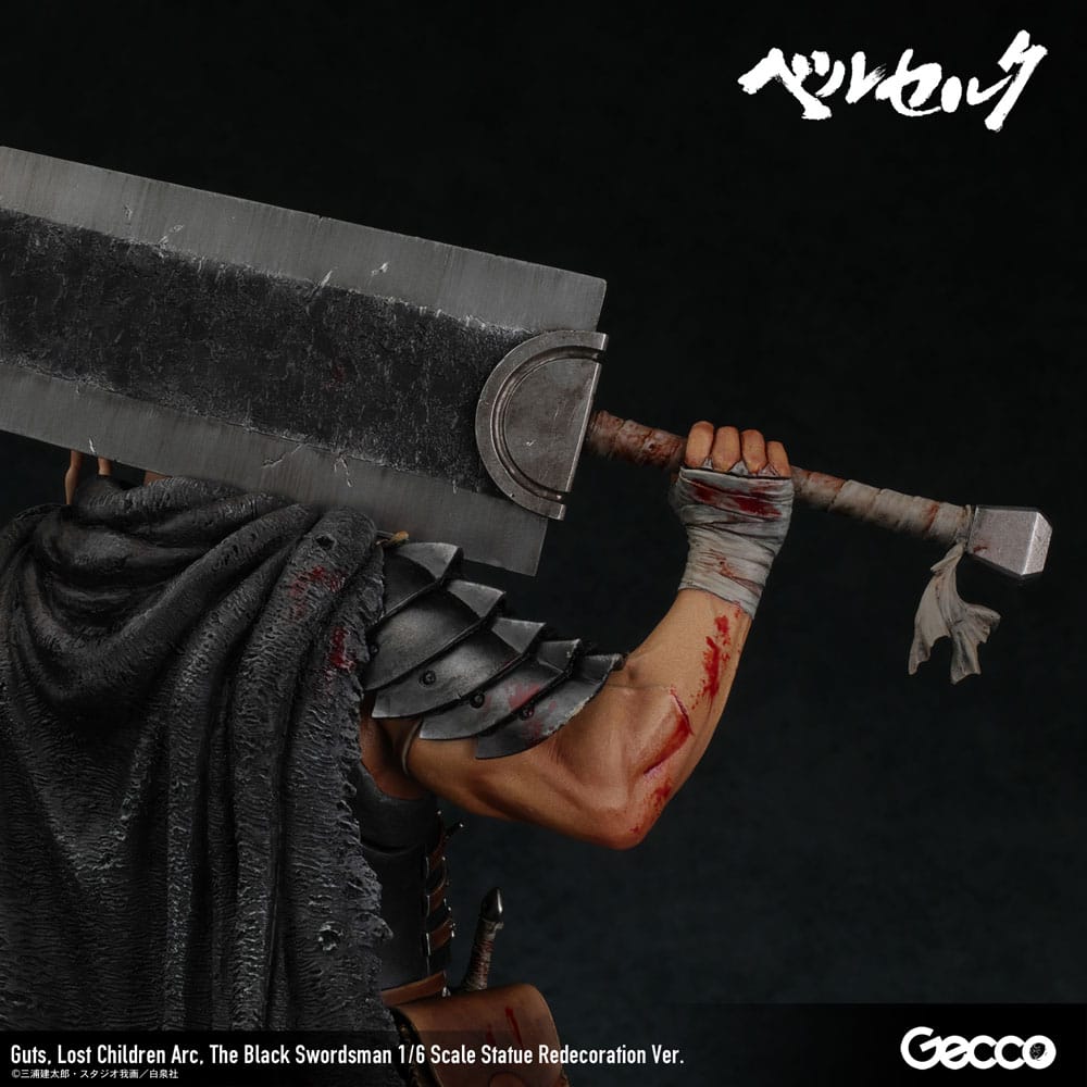 Berserk statuette 1/6 Guts Lost Children Arc The Black Swordsman Redecoration Ver. 38 cm