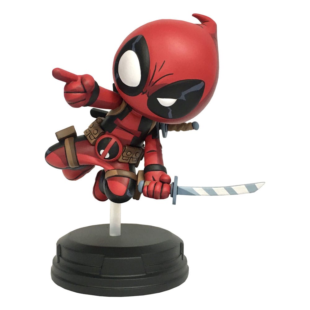 Marvel Animated statuette Deadpool (Jumping) 11 cm