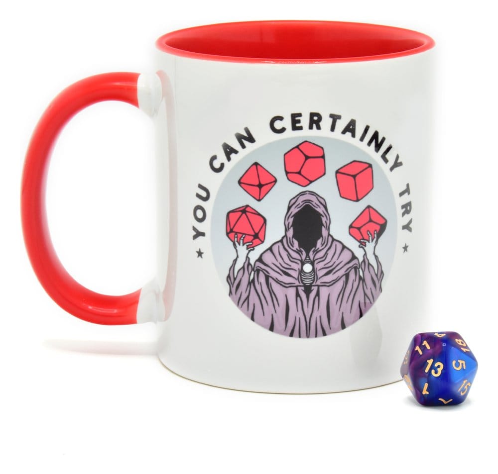 Glassstaff pack mug avec dés D20 You can certainly try