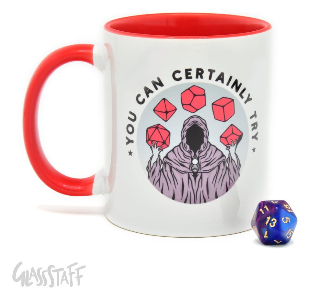 Glassstaff pack mug avec dés D20 You can certainly try