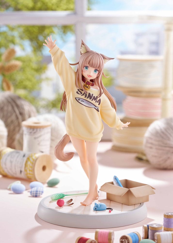 My Cat Is a Kawaii Girl statuette 1/6 Kinako Play With Ver. AmiAmi Limited Edition 21 cm