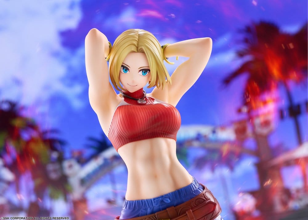 Fighting Girls Collection The King of Fighters XV figurine PVC 1/7 Blue Mary AmiAmi Limited Edition 26 cm