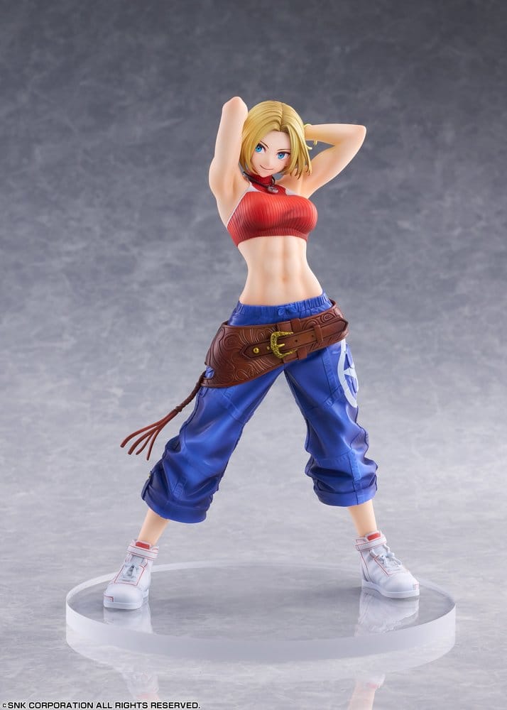 Fighting Girls Collection The King of Fighters XV figurine PVC 1/7 Blue Mary AmiAmi Limited Edition 26 cm