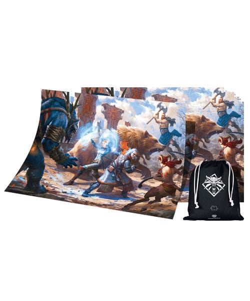 The Witcher III: Wild Hunt Gaming Puzzle Geralt & Triss in Battle (1000 pièces)