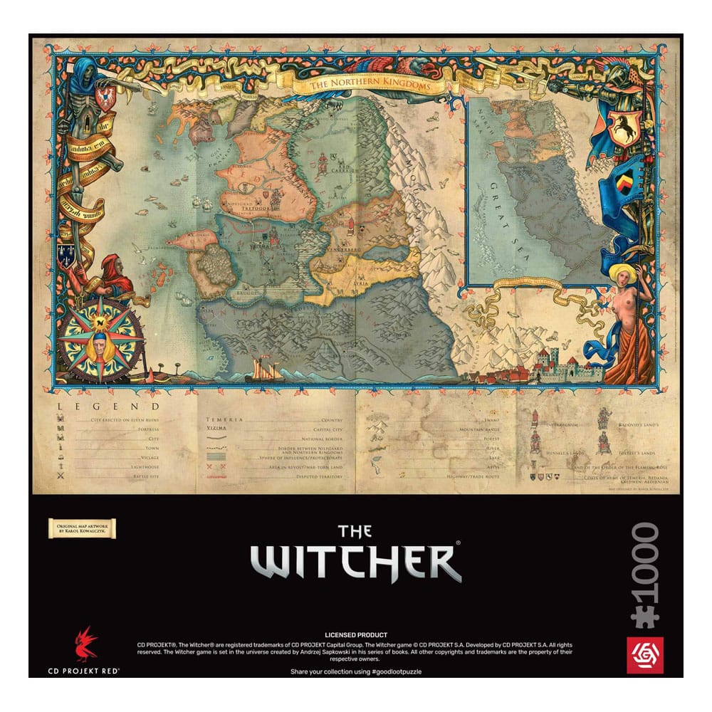 Good Loot Puzzle - The Witcher 3 - Puzzle "The Northern Kingdoms" 1000pcs