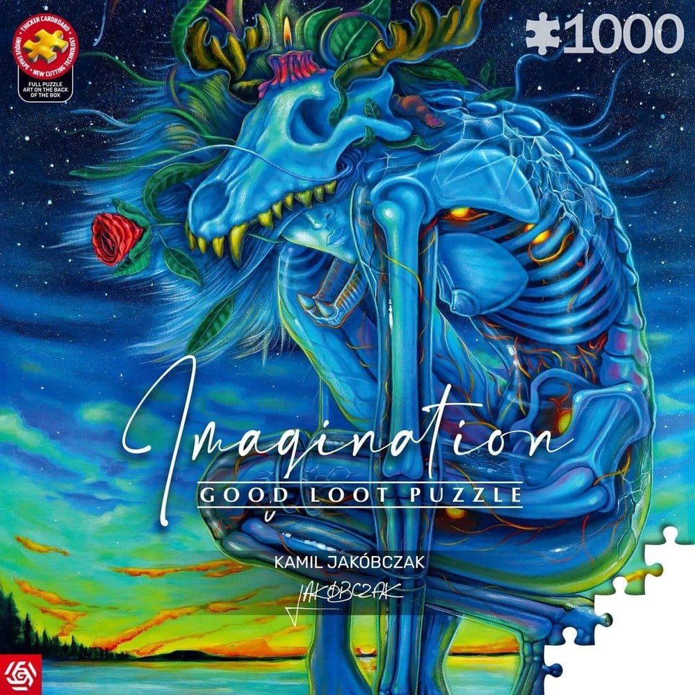Puzzle Imagination Series Kamil Jakóbczak Bialy Wilk (1000 pièces)