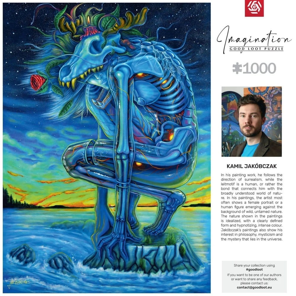Puzzle Imagination Series Kamil Jakóbczak Bialy Wilk (1000 pièces)