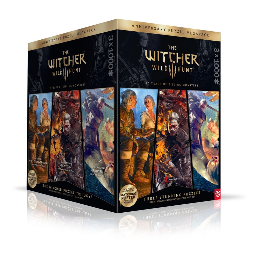 The Witcher 3 Puzzle Triology Wild Hunt 10 Years of Killing Monsters (1000 pièces)