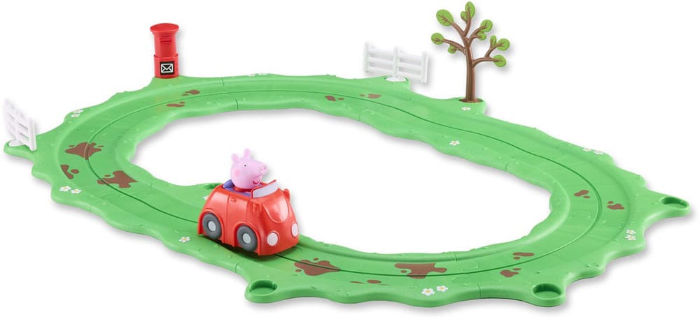 Peppa Pig Whizz Around Le petit ensemble de voitures rouges de Peppa