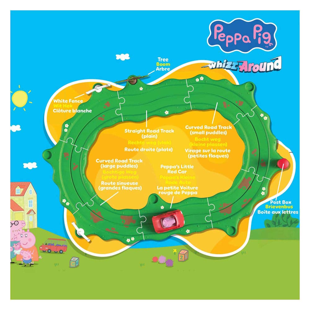 Peppa Pig Whizz Around Le petit ensemble de voitures rouges de Peppa