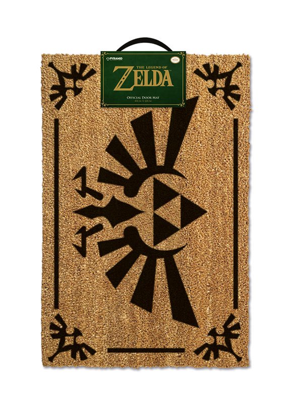 The Legend of Zelda paillasson (Triforce Black) 60 x 40 cm