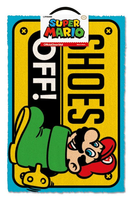 Super Mario paillasson Shoes Off 40 x 60 cm