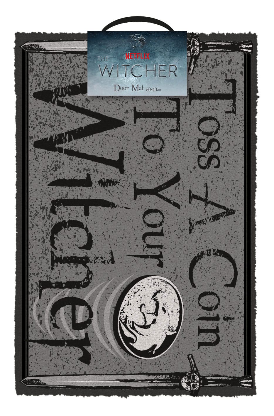 The Witcher paillasson Toss a Coin 40 x 60 cm