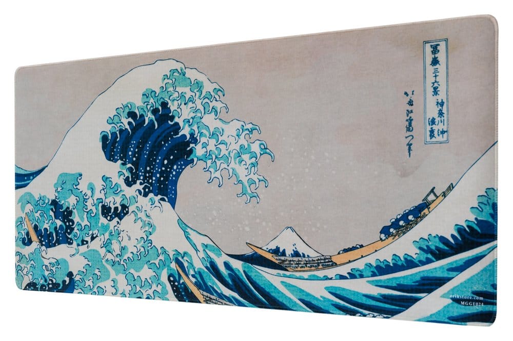 Hokusai La Grande Vague de Kanagawa Tapis de Souris XL 80 x 35 cm
