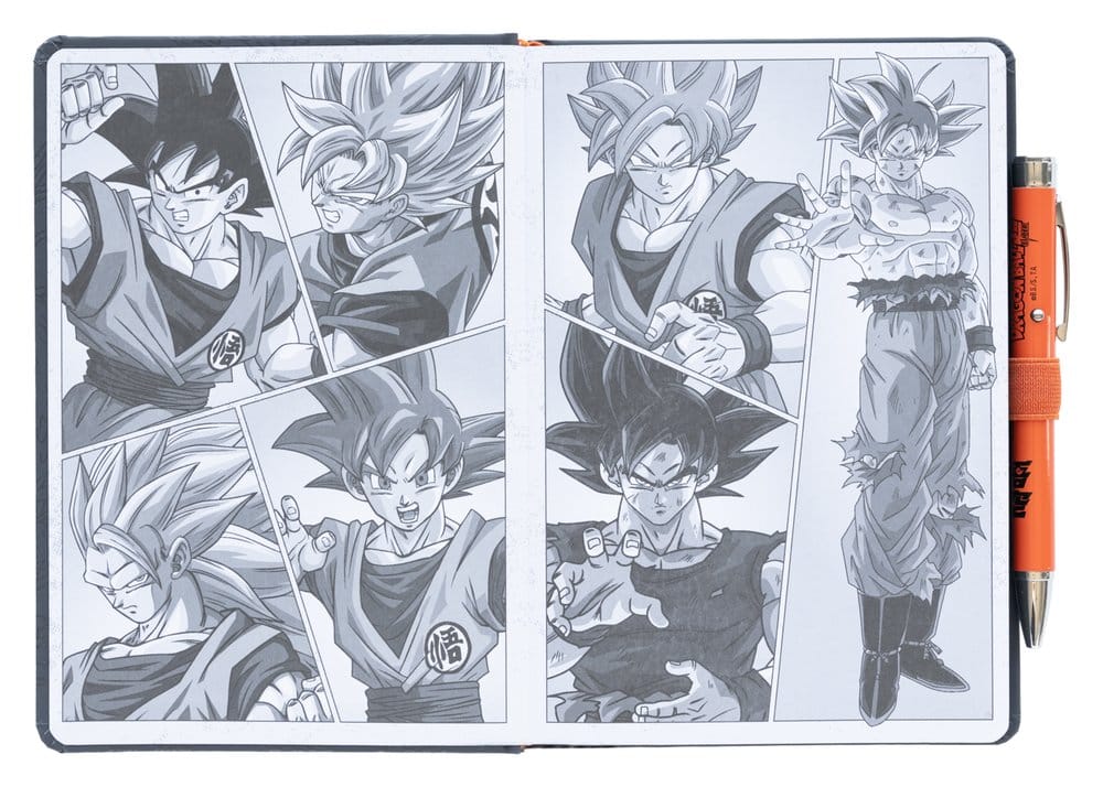 Dragon Ball carnet premium A5 avec stylo projecteur Super Goku