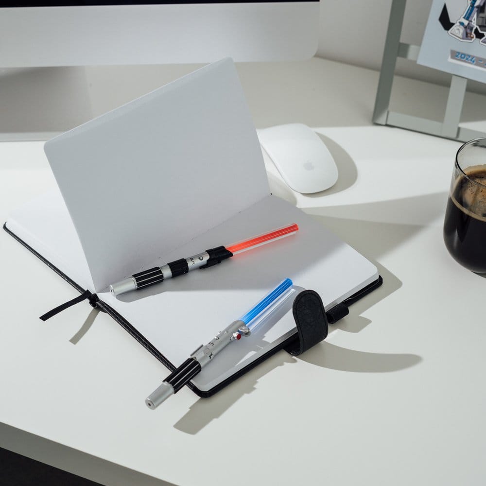 Star Wars Set de 2 Stylos Sabre Laser Luke Skywalker & Darth Vader