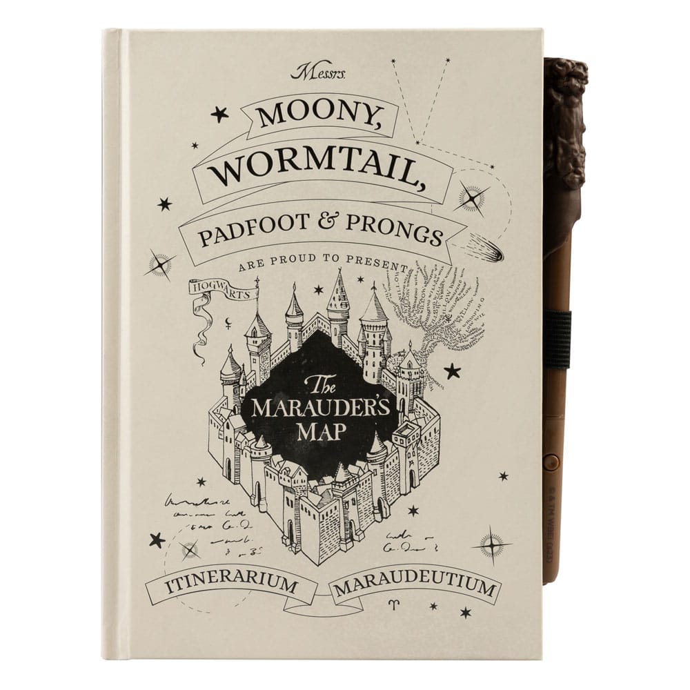 Harry Potter carnet de notes A5 Premium avec la lumière Marauder's Map