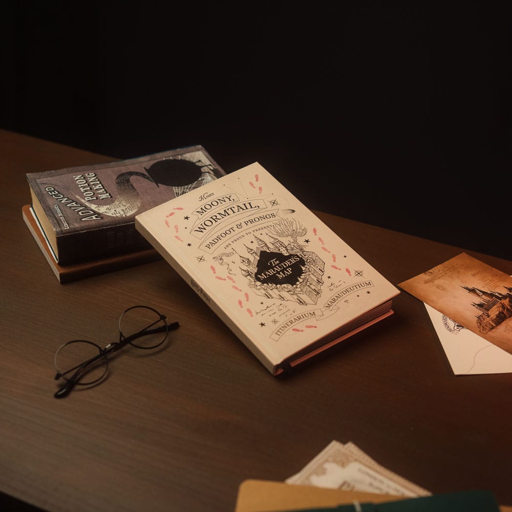 Harry Potter carnet de notes A5 Premium avec la lumière Marauder's Map