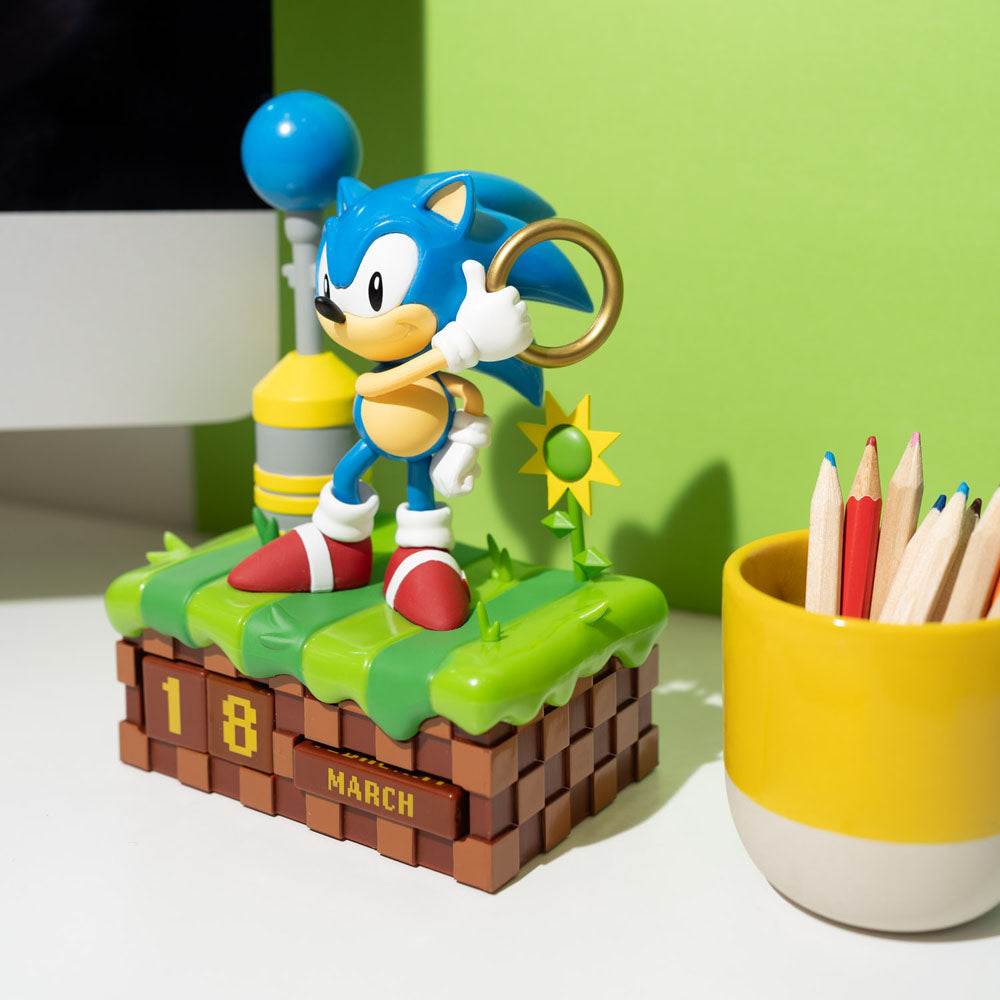 Sonic the Hedgehog Calendrier perpétuel 3D Sonic