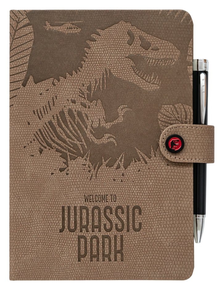 Jurassic Park carnet premium avec stylo projecteur A5