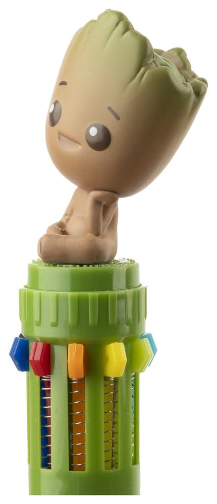 Marvel stylo à bille 10 couleurs 3D Groot