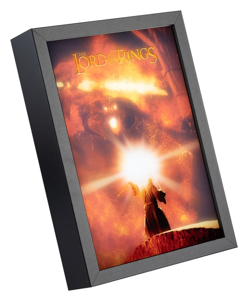 Le Seigneur des Anneaux panneau LED encadré 28 x 20 cm