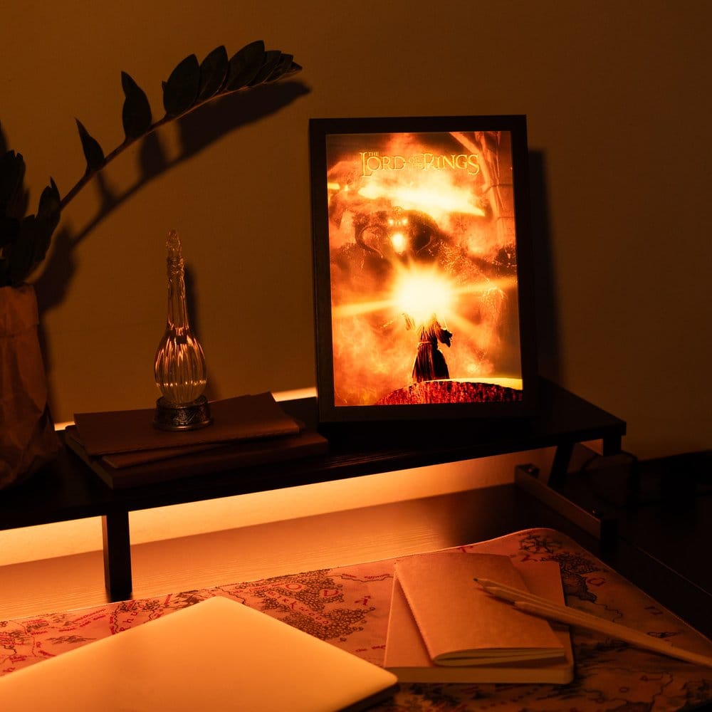 Le Seigneur des Anneaux panneau LED encadré 28 x 20 cm