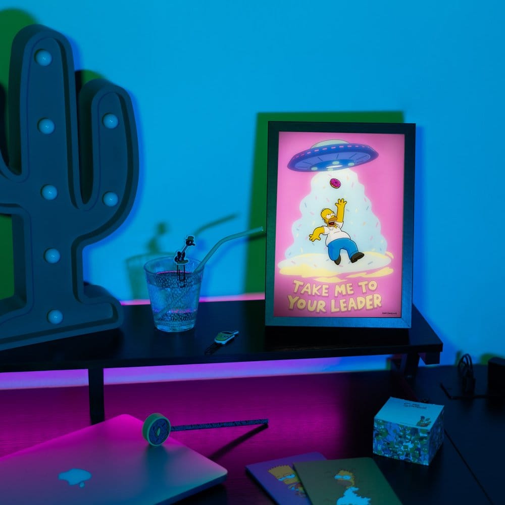 Les Simpson Poster LED Encadré 20 x 28 cm