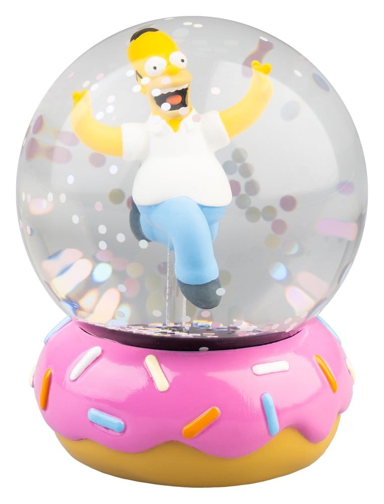 Les Simpson boule à neige Homer Simpson Donut 10 cm