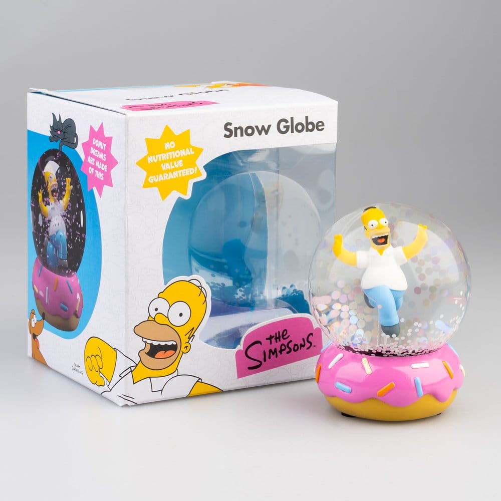 Les Simpson boule à neige Homer Simpson Donut 10 cm