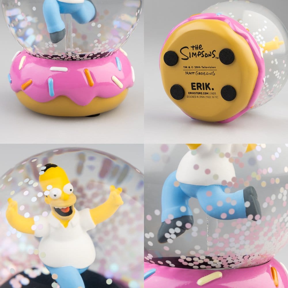 Les Simpson boule à neige Homer Simpson Donut 10 cm