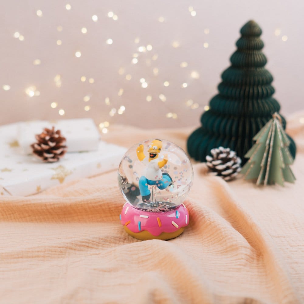 Les Simpson boule à neige Homer Simpson Donut 10 cm