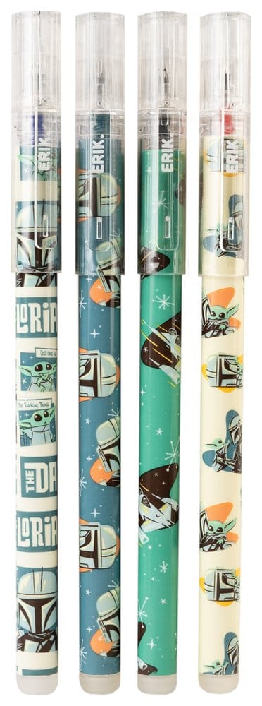 Star Wars: The Mandalorian Stylos effaçables Set (4)