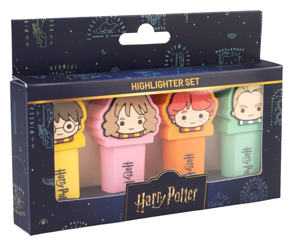 Harry Potter lot de 4 surligneurs avec capuchon