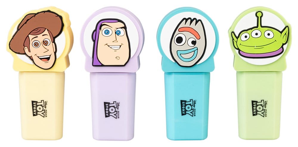 Toy Story Surligneurs avec Toppers Set de 4