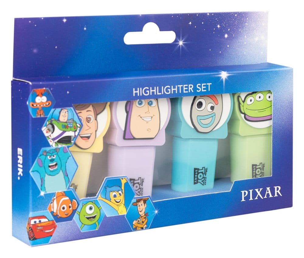 Toy Story Surligneurs avec Toppers Set de 4