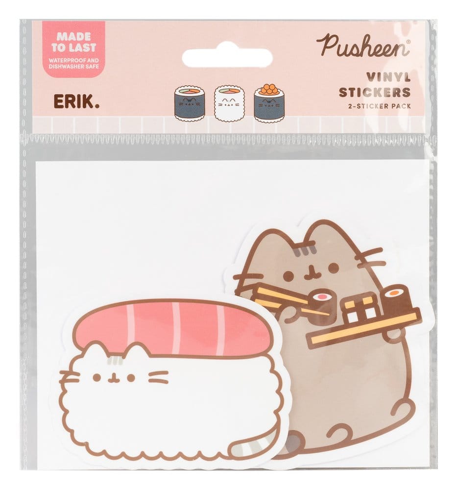 Pusheen autocollants en vinyle Sushi Roll Vol. 1 Set de 2