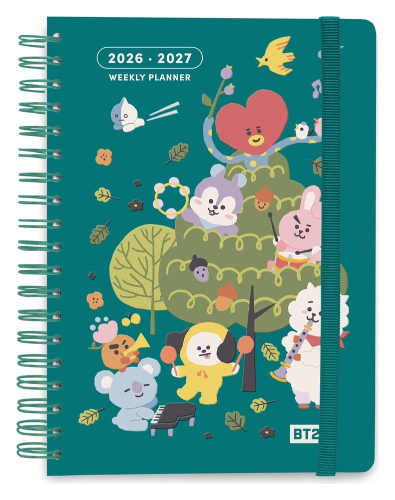 BT21 agenda scolaire hebdomadaire 2026/2027 A5